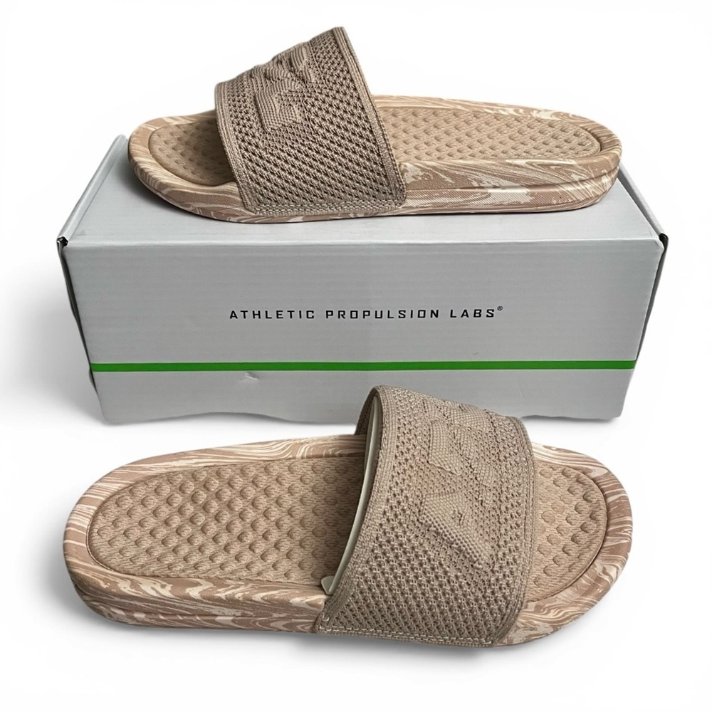 APL Women Techloom Rose Marble Slides US 6 UK 3.5 Travel Comfort Lounge Vacation